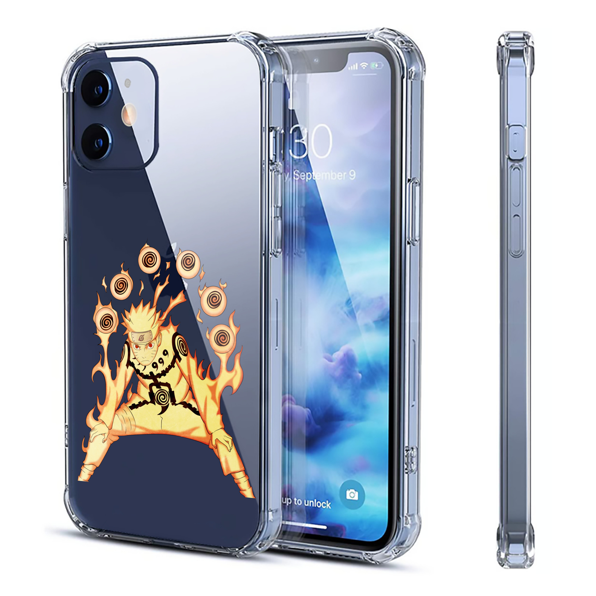 （画像用） NARUTO -ナルト- うずまき ナルト Uzumaki Naruto 【iPhone 12シリーズ対応】透明スマホケース（クリアソフトケース）
